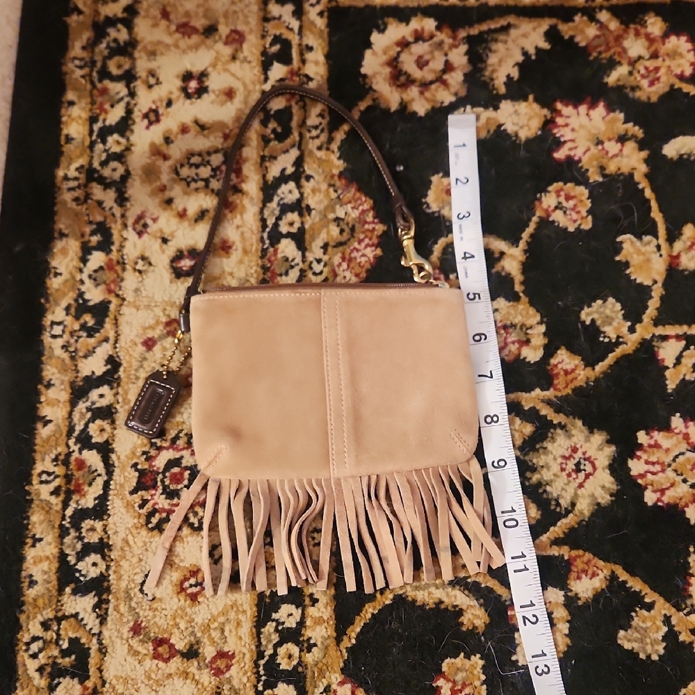 Coach Beige Fringe Women Bag B0G0